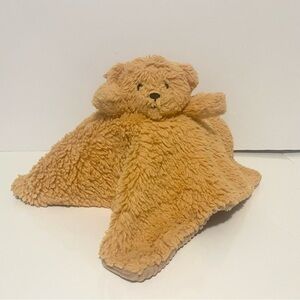 Best Made Toys Teddy Bear Lovey Ribbed Tan Rattle Stuffed Animal Plush Toy Baby